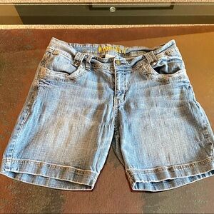 Hydraulic Long Denim Shorts